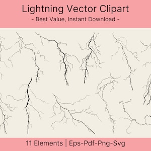 Lightning Svg, Thunder Svg, Electricity Svg, Lightning Png, Lightning Files, Lightning Clipart, commercial license, Cricut Silhouette