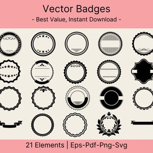 Badges SVG, Badge vector clipart, Svg Badges, Vector Eps Stamps, PNG Badges, Rubber Stamps, Badge Icons, Badges and Stamps, Vector Labels