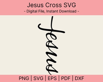 Jesus Cross Svg, Jesus Svg For Kids, Jesus Svg Laser, Jesus Svg Files, Jesus Svg Cut File, Jesus Svg Calligraphy, Jesus Svg For Girls