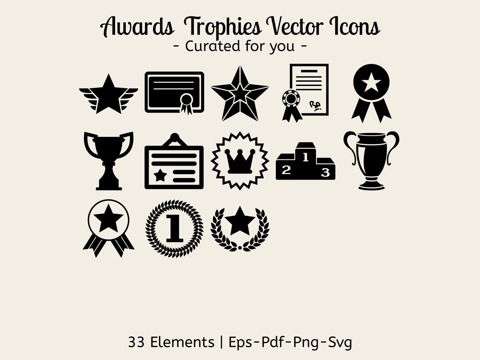 Award Icons Medals Svg Trophies Award Symbols Bundle - Etsy Award Icons Medals Svg Trophies Award Symbols Bundle - Etsy