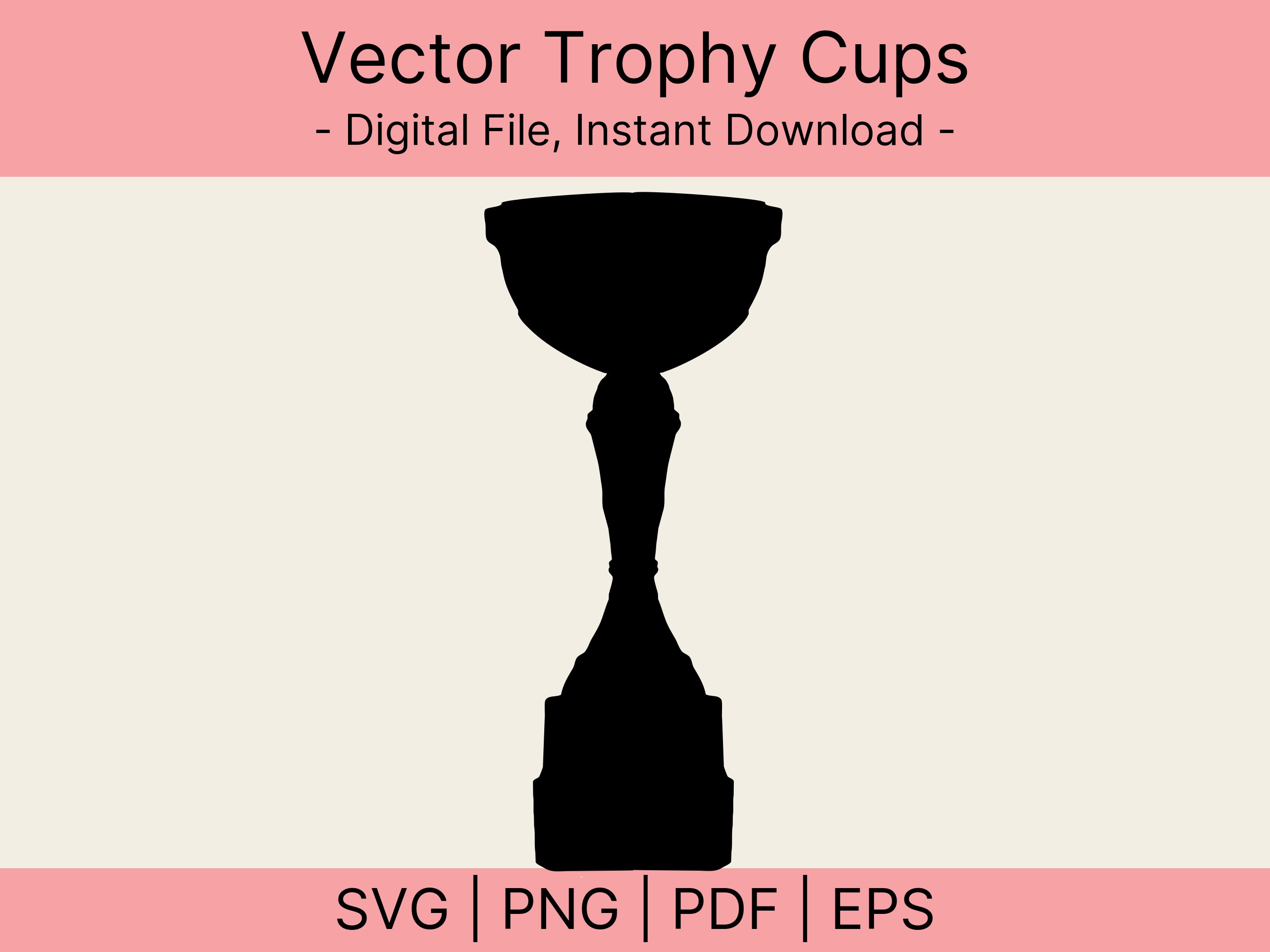 Vector File Trophy Trophies Cup Bundle, Award Icons, Medals Svg, Trophy Svg, Vector Cut ...