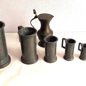 Pot En étain à Couvercle - XVIIIe Siècle - Avec Poinçon - Rare