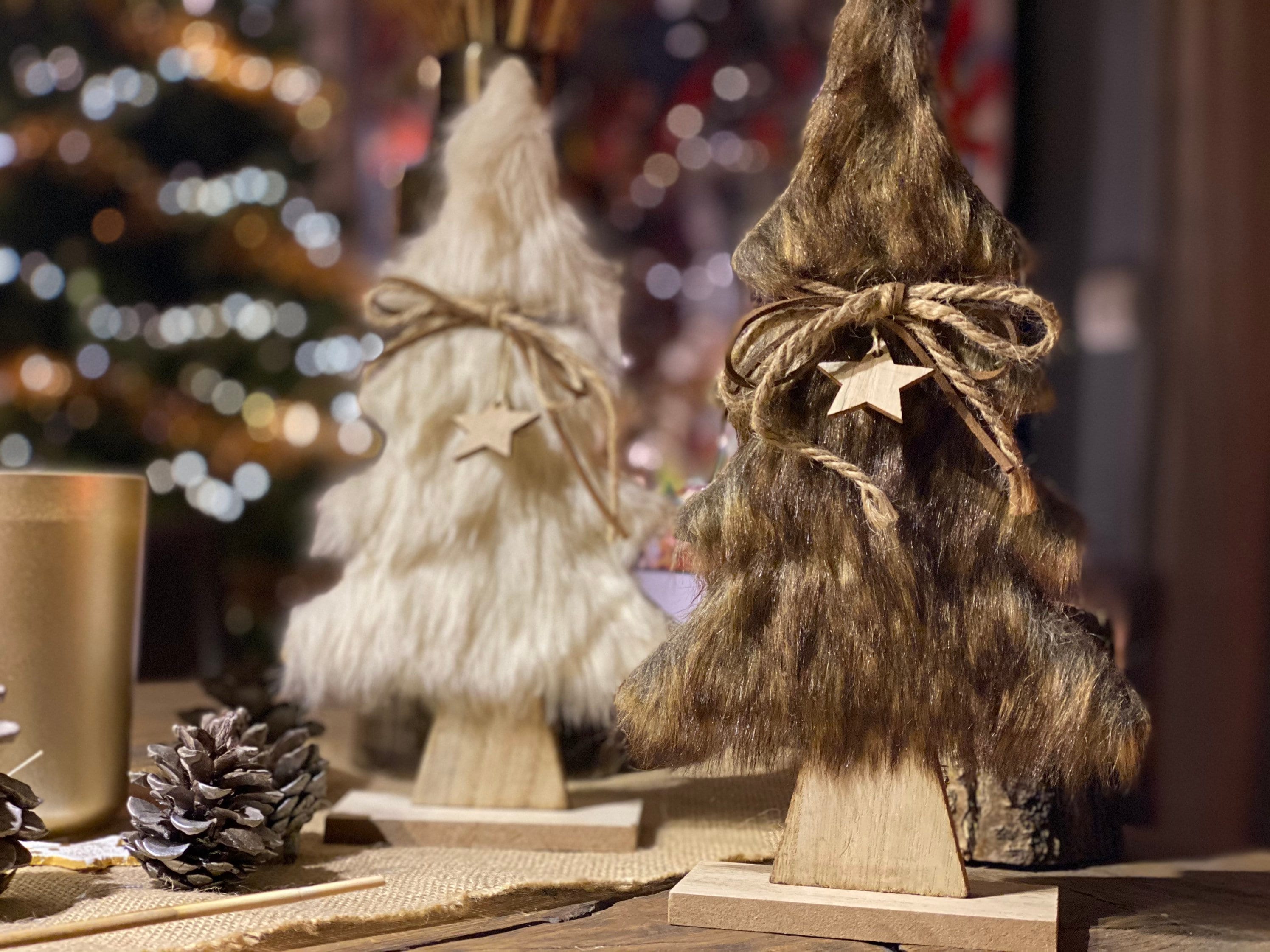 Sapin en Bois, Sapin de Noël, Écologique, Décoration Noël