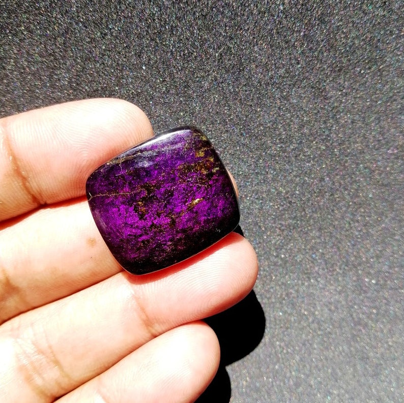 Attractive AAA For Making Jewelry 23x21x6 mm BB-3935 Quality 100/% Natural Purpurite Square Shape Cabochon Loose Gemstone 34 Ct