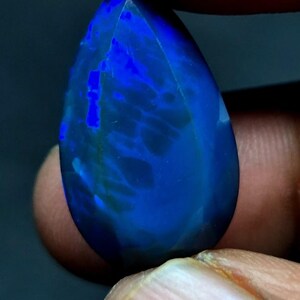 7,85 karaat zeer zeldzame natuurlijke Ethiopische blauwe opaal gesneden ruwe opaal, welo vuuropaal, multi vuuropaal, losse opaal sieraden