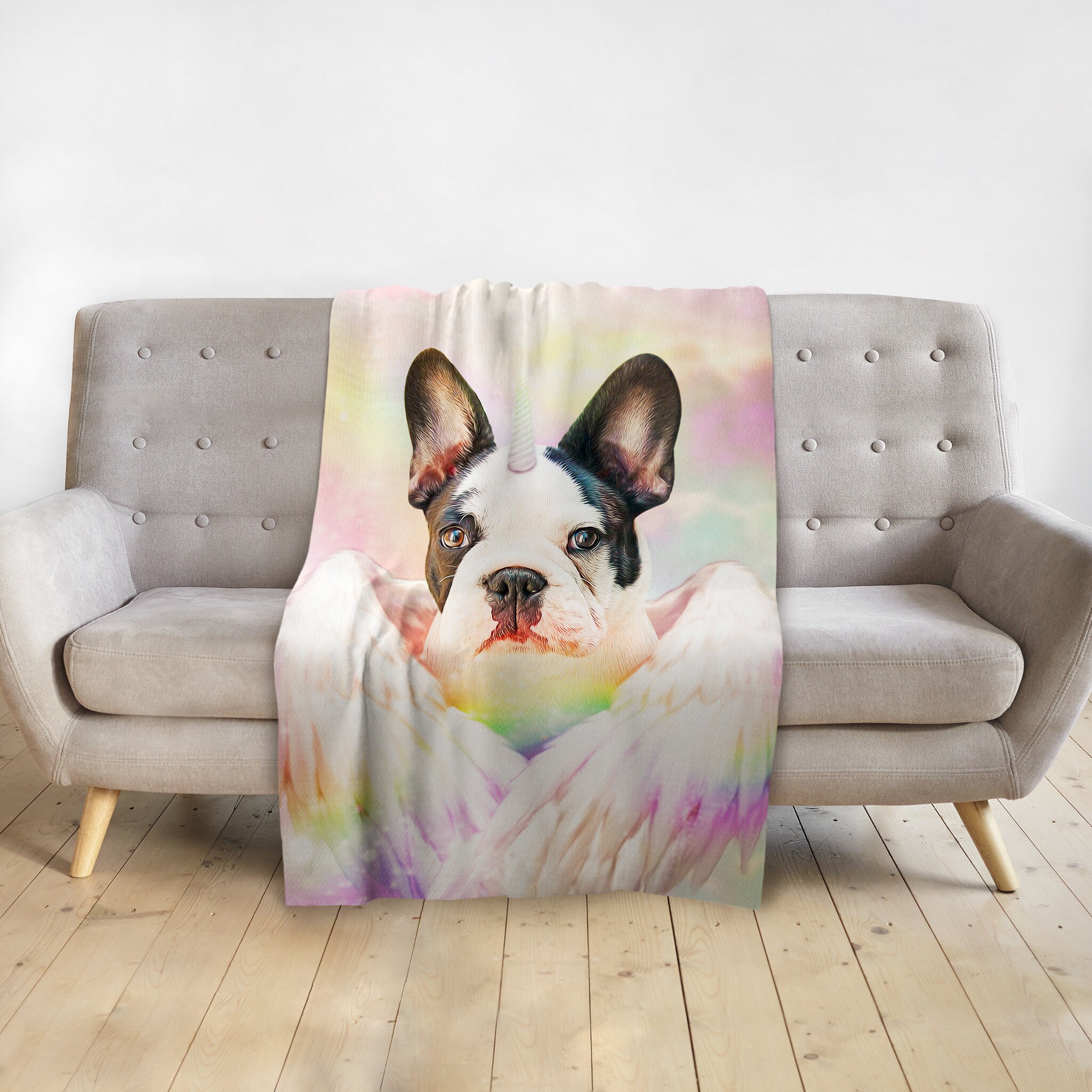 unicorn dog blanket