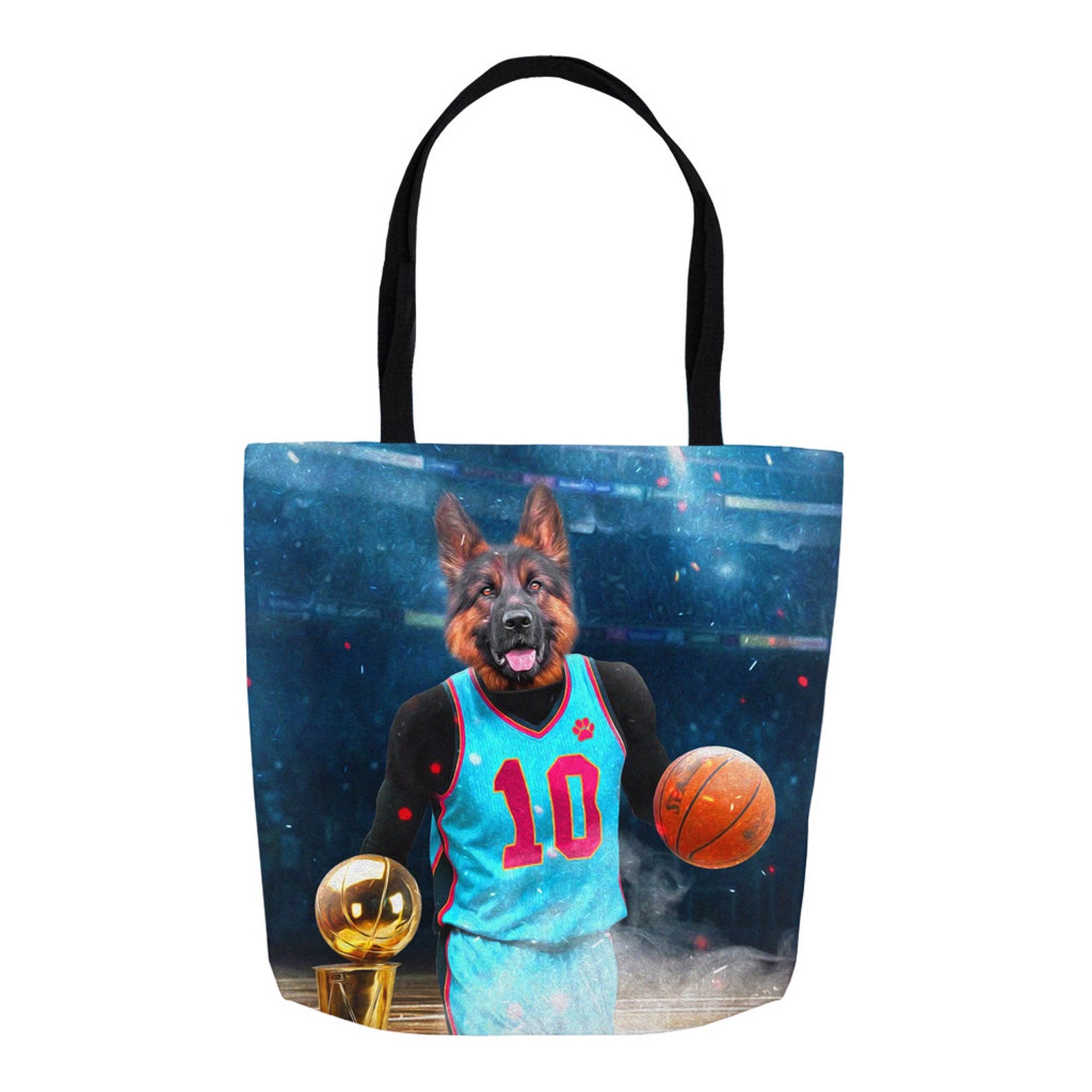 The Basketball Player Personalized Tote Bag Etsy