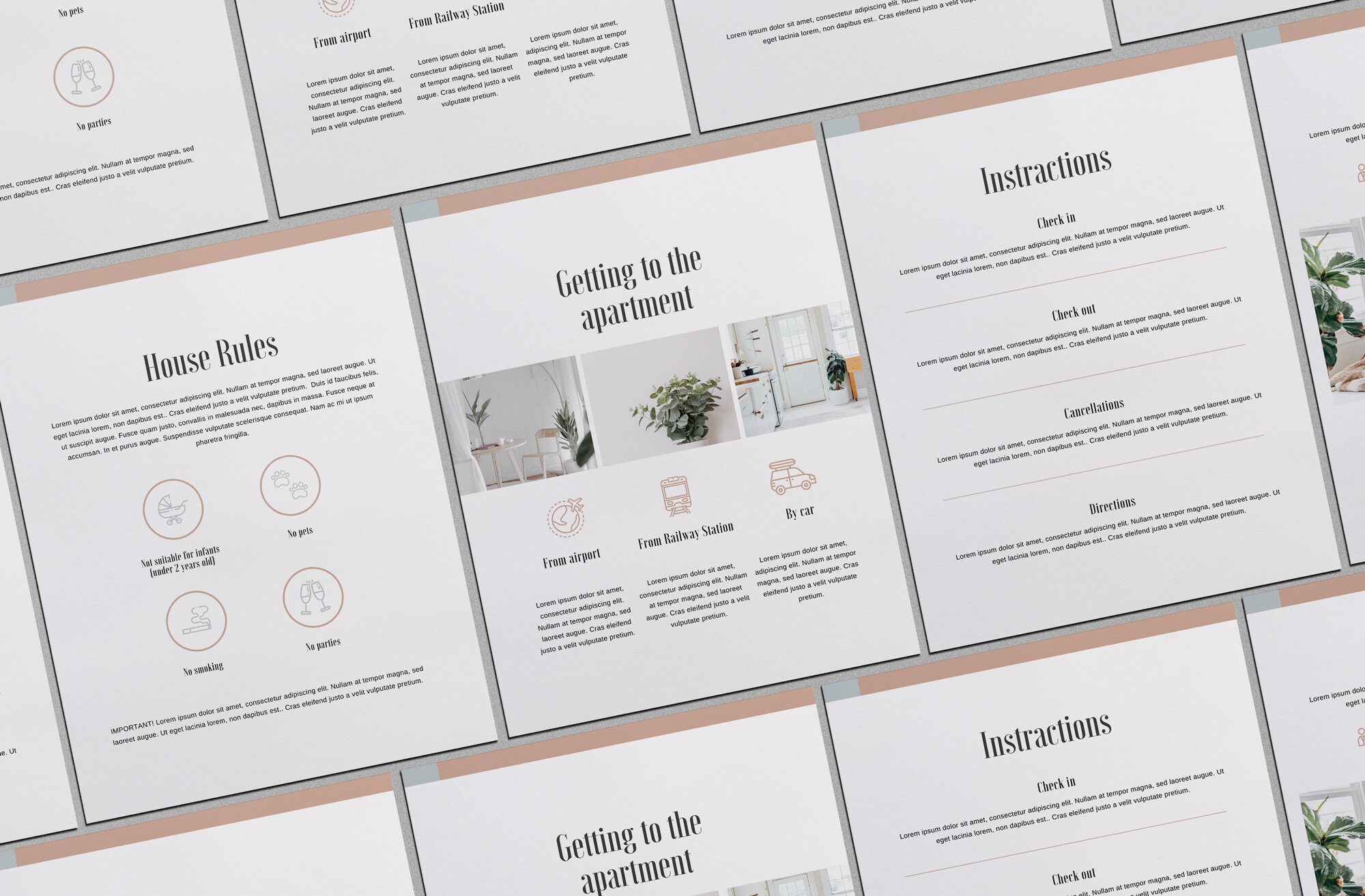 airbnb guest book template free