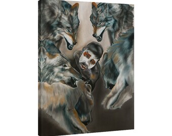 Klaar om op te hangen, kunst met emotie, woondecoratie, verjaardagscadeau-idee, kunst voor op kantoor, print in meerdere maten, originele print voor muur.