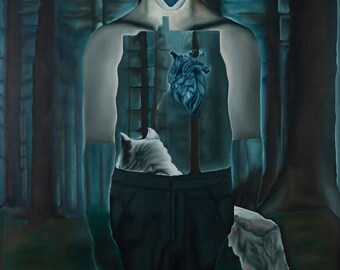 Inner Wilderness | Surreal Portrait, Large Scale Fine Art
