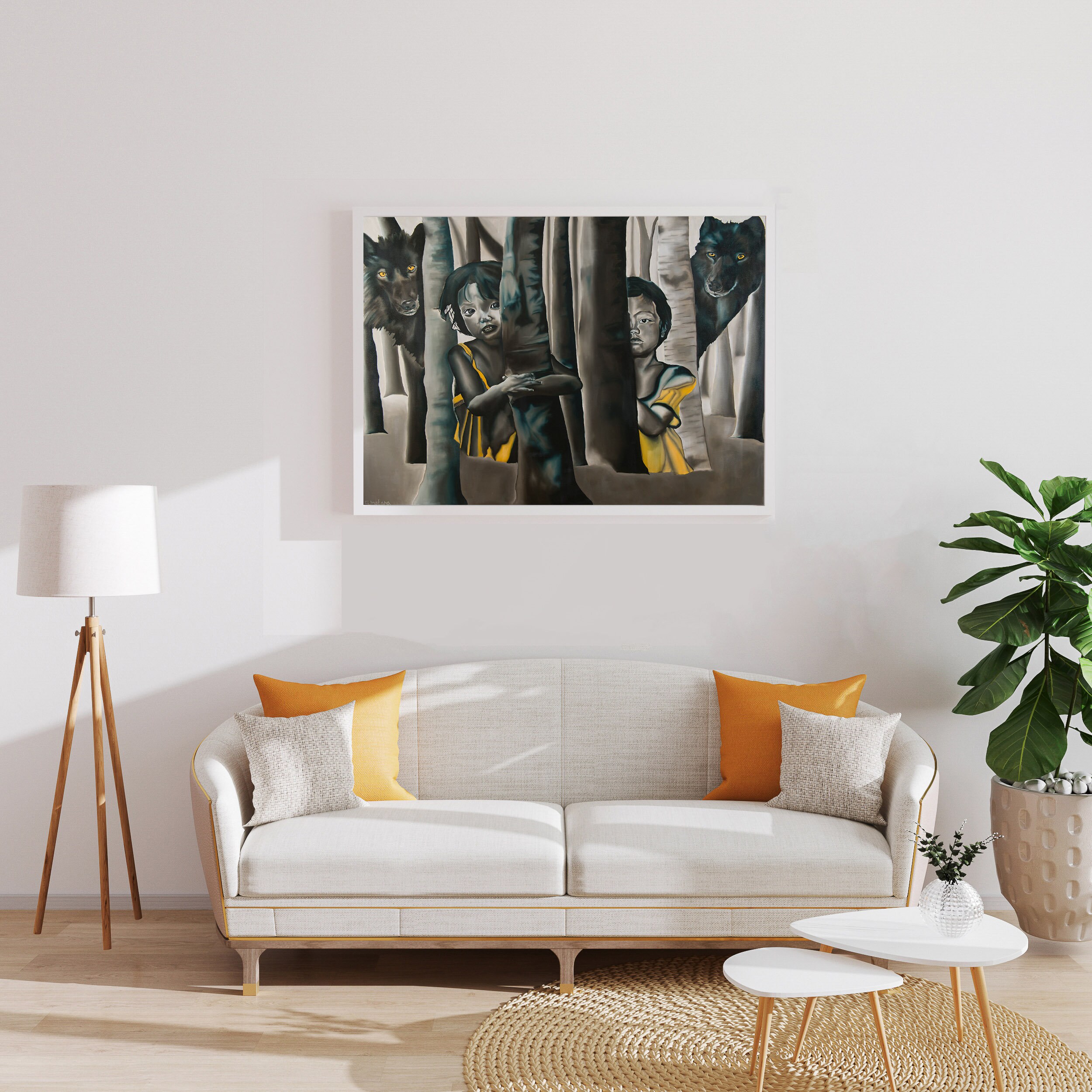 Oil painting large/small/medium print on canvas living room | Etsy