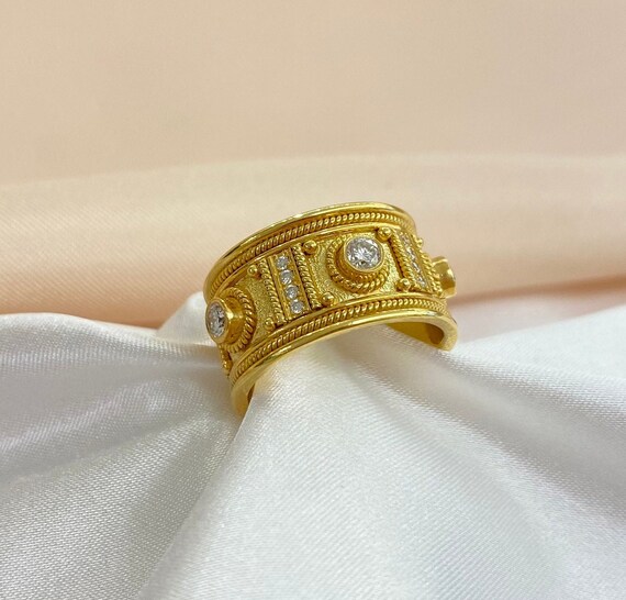 Byzantine gold ring clearance