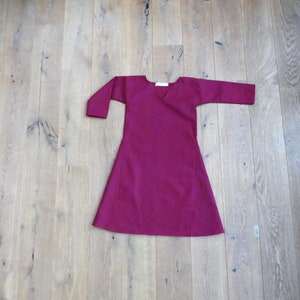 Mittelalter Mädchen Kleid, Cotte, Tunika aus Leinen Gr. 98