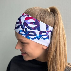 Wide Sports Headband ELEVEN HB Dolomiti OUTLINE , Eco-Friendly, Yoga, Fitness, Running, trail running, jogging