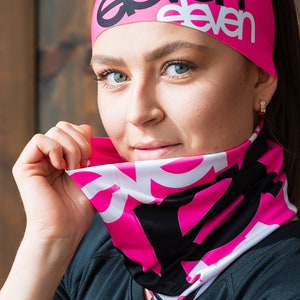 tubus ELEVEN FLUO F32 Universal Neck Gaiter, universal scarf, face mask, beanie, Dust Shield, Bandana, Head Band, Neck Warmer, Scarf Mask,
