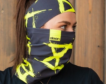 Winter Warm Halswärmer ELEVEN XI Fluo, Snood, Sport Kopftuch, Universal, Neck Gaiter, Halstuch Geschenk, waschbar wiederverwendbar, Unisex, Schals