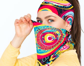 Winter Warm Halswärmer ELEVEN Retro 17, Snood, Sport Kopftuch, Universal, Neck Gaiter, Halstuch Geschenk, waschbar wiederverwendbar, Unisex, Schals