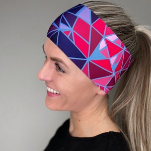 Wide Sports Headband ELEVEN HB Dolomiti OUTLINE , Eco-Friendly, Yoga, Fitness, Running, trail running, jogging