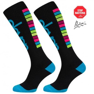 Compression socks ELEVEN STRIPE for Men & Women, Anti DVT Flight Travel Stockings, Varicose Veins, Blood Circulation, Running, Crossfit etc