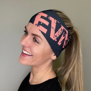 Wide Sports Headband ELEVEN HB Dolomiti EVN Salmon, Eco-Friendly, Yoga, Fitness, Running, trail running, jogging