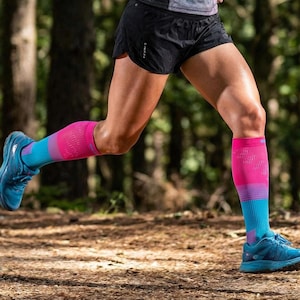 Kompressionsstrümpfe ELEVEN POWERFLOW für Frauen, Anti DVT Flug Reisestrümpfe, Krampfadern, Blutkreislauf, Laufen, Crossfit, Wandern