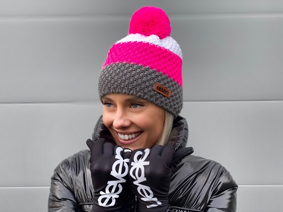 Knit Hat, Chunky Knit Beanie, Winter Stylish Hat, Knitted  display picture 1
