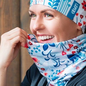 tubus ELEVEN MEADOW Universal Neck Gaiter, universal scarf, face mask, beanie, Dust Shield, Bandana, Head Band, Neck Warmer, Scarf Mask,