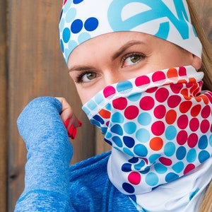 tubus ELEVEN Spot color Universal Neck Gaiter, universal scarf, face mask, beanie, Dust Shield, Bandana, Head Band, Neck Warmer, Scarf Mask,