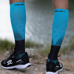Compression socks ELEVEN POWERFLOW for Men&Women, Anti DVT Flight Travel Stockings, Varicose Veins, Blood Circulation, Running, Crossfit