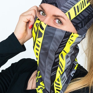 tubus ELEVEN Pass F11 Universal Neck Gaiter, universal scarf, face mask, beanie, Dust Shield, Bandana, Head Band, Neck Warmer, Scarf Mask,