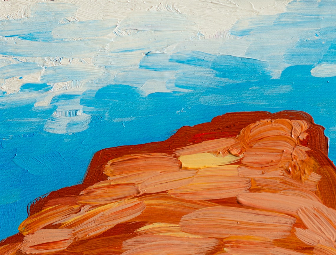 Arizona Red Rocks Original Oil Painting 8x10 Arizona Desert Etsy