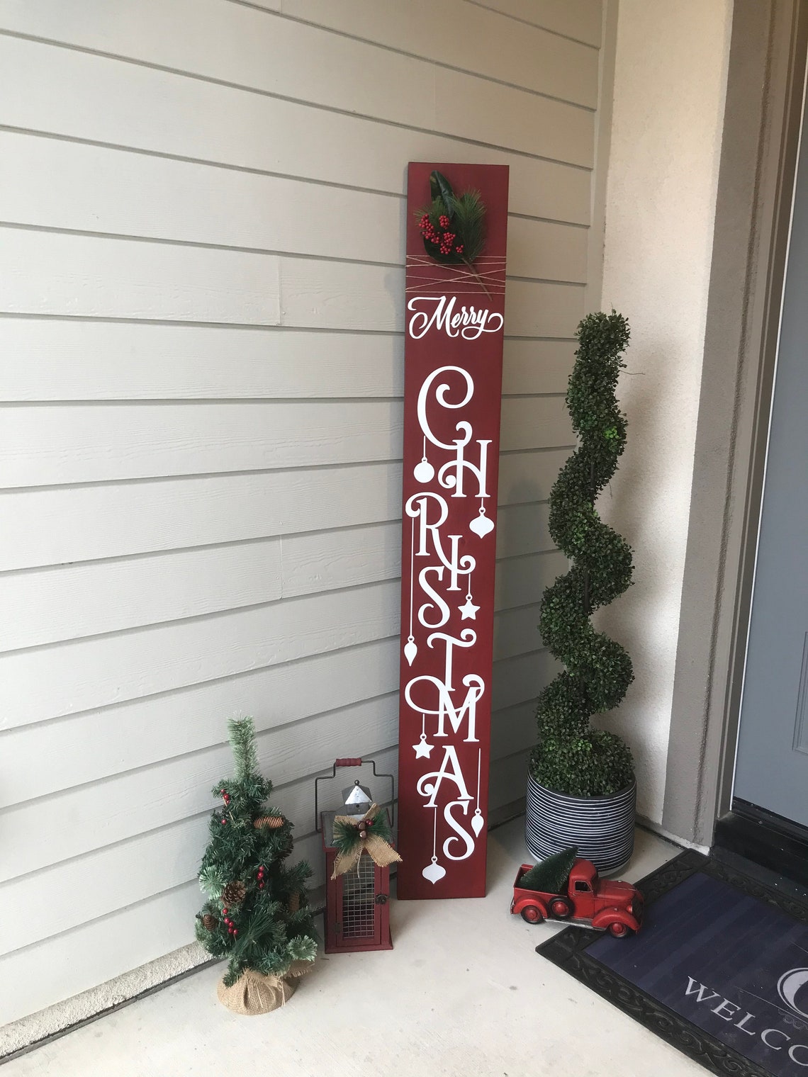 Christmas Porch Sign | Etsy