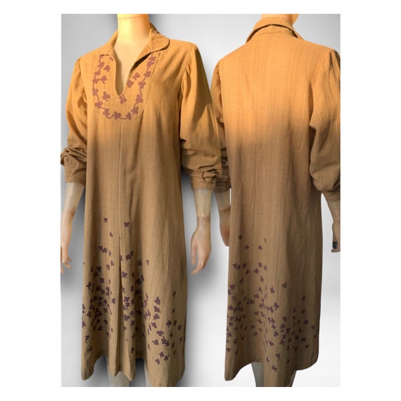 1970’s Kate Beaver printed Tunic dress - image 1