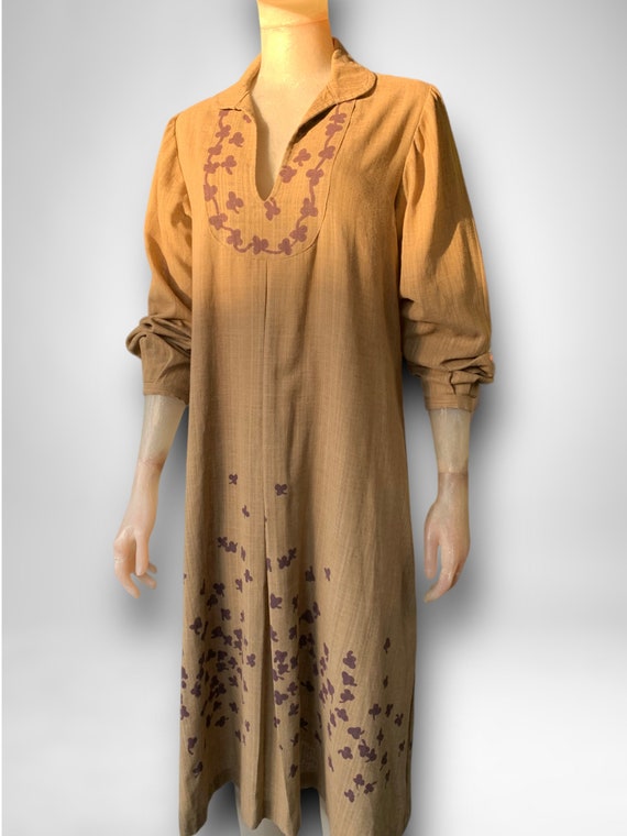 1970’s Kate Beaver printed Tunic dress - image 3