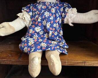 Primitive Cloth Faceless Vintage Doll