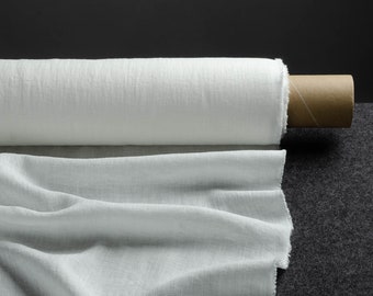 アイボリーホワイト色の中厚リネン生地供給、ミルクホワイトリネン亜麻供給オンライン、認定リトアニアリネン供給