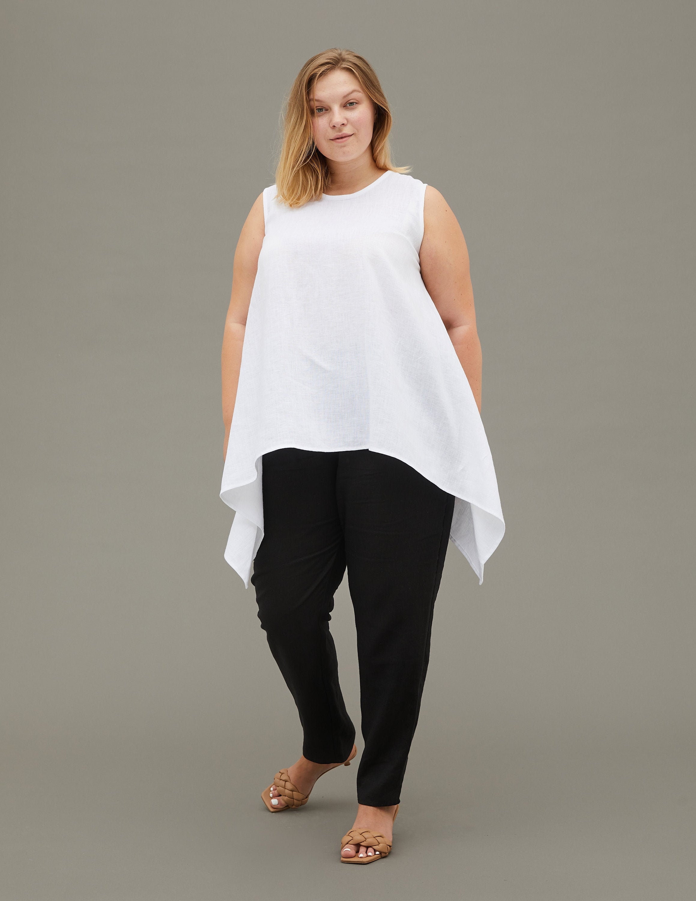 Plus size deals high low top