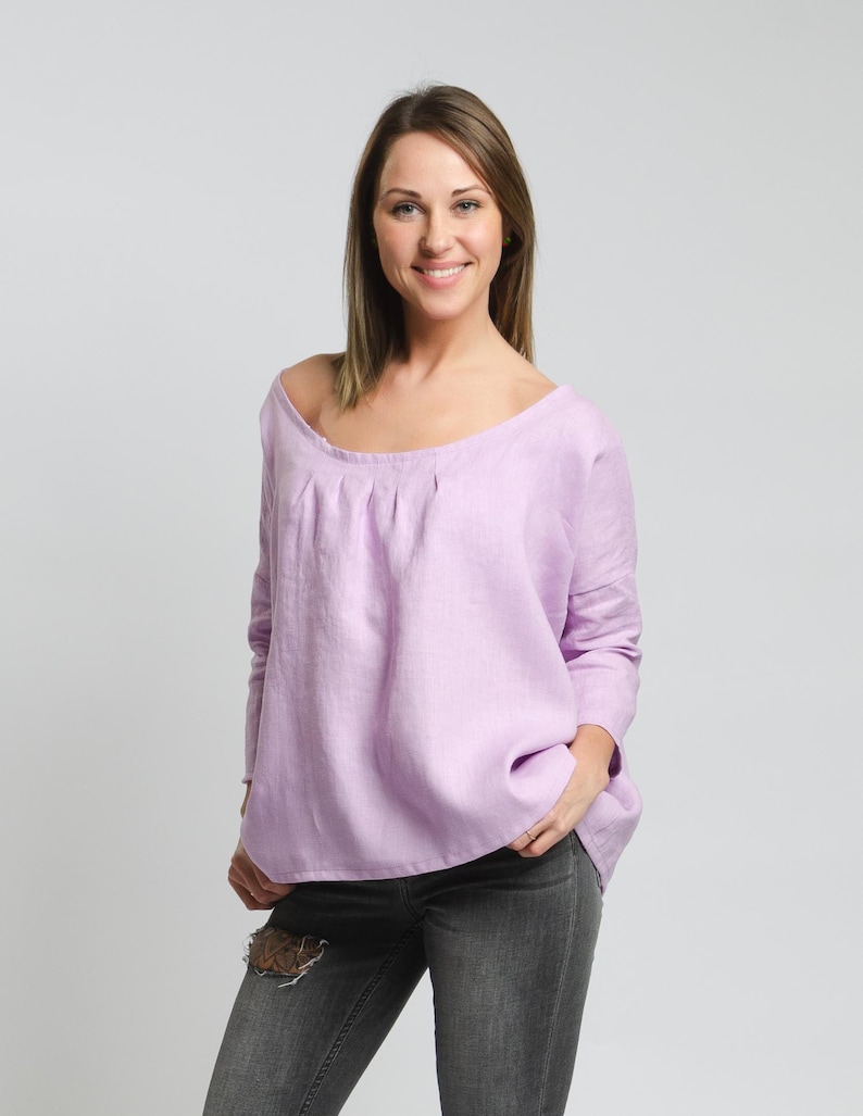 Lucia Linen Shoulder Tie Top - Beige