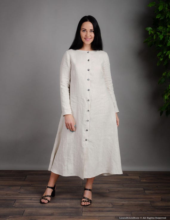 long cozy dress Burgundy Wool Winter Dress for Women, Fall Midi Dress with Pockets, Classic Wool Dress, Wool Clothing, Winter Warm Formal Dress, XL / Dark Green with