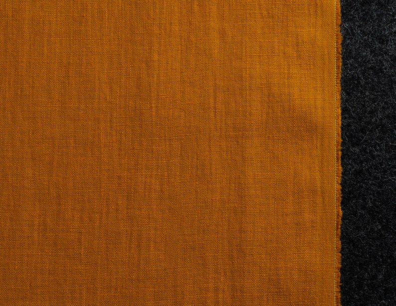 Mustard Medium Weight Linen Fabric