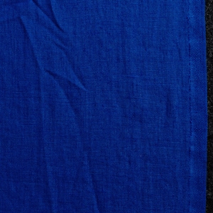 Royal blue medium weight linen fabric, deep blue linen fabric supply, dark blue linen flax supply image 3