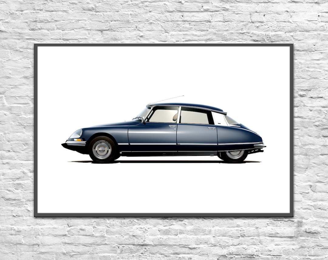 Citroën DS 23. Digital Poster. Gift for Man. Car Posters for Boys