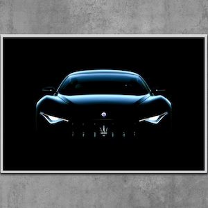 Maserati Alfieri Digital poster Gift for man Car posters for boys Wall art for your son Car prints for boys Race car Maserati