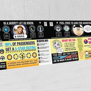 Uber Tip Sign Printable Uber &amp; Lyft Rideshare Sign Improve Uber Ratings ...