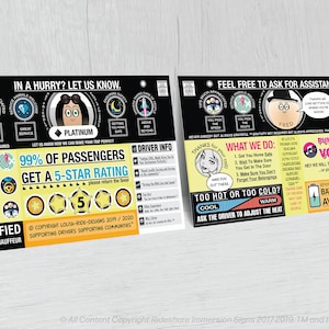 Uber Tip Sign Printable Uber & Lyft Rideshare Sign Improve Uber Ratings Increase Lyft Tips
