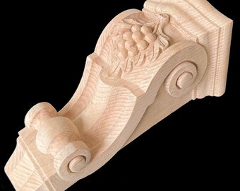 CBL-26 : Hand geschnitzte Corbel dekorative Holzmöbel Komponenten Trauben Corbel Jubilee Korbel Belaubte Millwork Selbsttragende Holzdekorationen