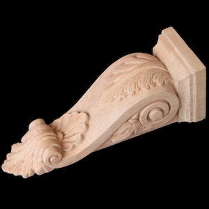 CBL-28: Hand carved Corbel decorative wood furniture components Beach corbel Jubilee Korbel Seashell Millwork Self Support Wood Decorations