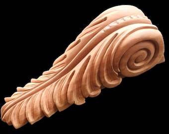 CBL-25 : Hand geschnitzte Corbel dekorative Holzmöbel Komponenten Strand Corbel Jubilee Korbel Akanthus Millwork Selbsttragende Holzdekorationen