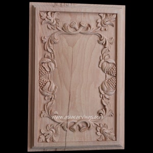 PNL-07: Acorn Door Panel | Cabinet Panel | Wall Panel | Antique Panel | Decorative Ornament Panel | Cabinet Panel | Wood Panel