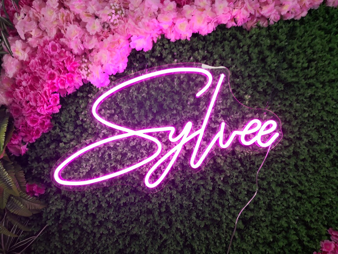 Custom Name Neon Sign LED Neon Lights Name Kids Name Family Etsy